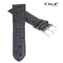 Graf Strauß-Optik Uhrenarmband Modell Charlton blau 22 mm, Handarbeit