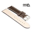 GEO-Straps Uhrenarmband Rindleder Modell Pegasus mocca 24 mm, Handarbeit
