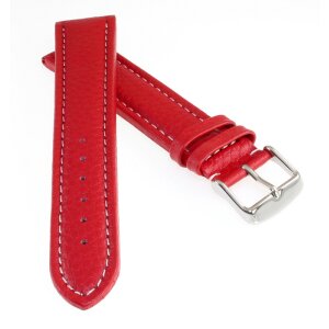 Uhrenarmband Soft-Kalbsleder Freiburg-WN DS extralang rot 24 mm