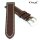Graf Kalbsleder Uhrenarmband Modell Elba mocca 22 mm, Handarbeit