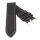Kalbsnappa Uhrenarmband Modell Monza schwarz gelocht 20 mm