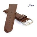 Fluco feinstes Kalbsleder Uhrenarmband Modell Polaris mocca 30 mm