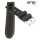 Premium ene strap Silikon Uhrenarmband Modell 105-Classic Cup schwarz-gelb 20 mm