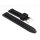 Silikon Uhrenarmband Modell Barracuda schwarz 18 mm