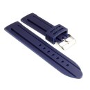 Silikon Uhrenarmband Modell Barracuda blau 18 mm