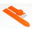 Silikon Uhrenarmband Modell Barracuda orange 18 mm