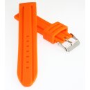 Silikon Uhrenarmband Modell Barracuda orange 20 mm