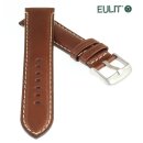 EULIT robustes Rindleder Uhrenarmband Modell Florenz mocca 20 mm