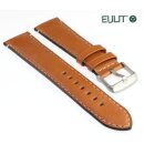 EULIT robustes Rindleder Uhrenarmband Modell Florenz cognac 24 mm
