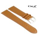 Feines Graf Rindleder Uhrenarmband Modell Derby cognac 15 mm, Handarbeit