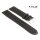 Feines Graf Rindleder Uhrenarmband Modell Derby schwarz 18 mm, Handarbeit