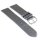 Design metallic Leder Uhrenarmband Modell Glamour grau 22 mm