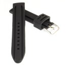 Silikon Uhrenarmband Modell Barracuda schwarz 28 mm