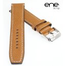 ene strap Büffelleder Uhrenarmband Modell Dallas cognac-WN 18 mm, wasserfest