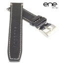 ene strap Büffelleder Uhrenarmband Modell Dallas blau-WN 22 mm, wasserfest