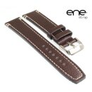 ene strap Büffelleder Uhrenarmband Modell Dallas mocca-WN 26 mm, wasserfest