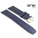 ene strap Büffelleder Uhrenarmband Modell Dallas blau-TiT 22 mm, wasserfest
