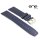 ene strap Büffelleder Uhrenarmband Modell Dallas blau-TiT 22 mm, wasserfest