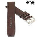 ene strap Büffelleder Uhrenarmband Modell Dallas mocca-TiT 24 mm, wasserfest