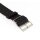 Perlon Durchzugs-Uhrenarmband Modell Robby schwarz 12 mm, Stahlschließe