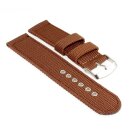 Canvas Textil Uhrenarmband Modell Ventura braun 18 mm