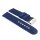 Canvas Textil Uhrenarmband Modell Ventura blau 18 mm