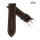 Fluco feines Uhrenarmband Shell Cordovan Modell Shellton mocca 20 mm Handarbeit