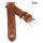 Fluco Vintage Rindleder Uhrenarmband Modell Hunter cognac 18 mm Handarbeit