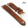Fluco Vintage Rindleder Uhrenarmband Modell Hunter cognac 22 mm Handarbeit