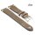 Fluco Vintage Rindleder Uhrenarmband Modell Hunter creme-beige 22 mm Handarbeit