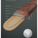 RIOS1931 Alligator Uhrenarmband für Cartier Pasha mocca 18/16 mm für Faltschließe