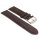 Feinstes Veloursleder Uhrenarmband Modell Tennessee mocca 22 mm