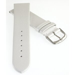 Design metallic Leder Uhrenarmband Modell Glamour perlmutt 16 mm