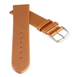 Design metallic Leder Uhrenarmband Modell Glamour kupfer 20 mm