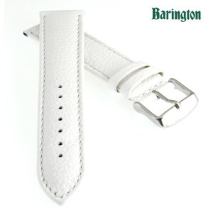 Barington Rindleder Uhrenarmband Modell Fancy weiß 18 mm, Handarbeit