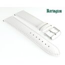 Barington Rindleder Uhrenarmband Modell Fancy weiß 18 mm, Handarbeit
