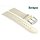 Barington Rindleder Uhrenarmband Modell Fancy beige-creme 20 mm, Handarbeit