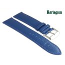 Barington Rindleder Uhrenarmband Modell Fancy blau 20 mm, Handarbeit
