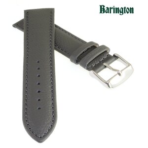 Barington Rindleder Uhrenarmband Modell Fancy grau 22 mm, Handarbeit