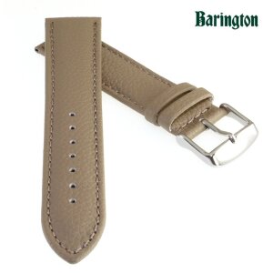 Barington Rindleder Uhrenarmband Modell Fancy taupe 22 mm, Handarbeit