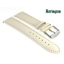 Barington Rindleder Uhrenarmband Modell Fancy beige-creme 22 mm, Handarbeit
