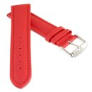 Französisches Kalbsleder Uhrenarmband Modell Basel-DS rot-TiT 20 mm