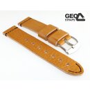 GEO-Straps Old Military softweiches Rindleder Uhrenarmband hellbraun-SN 20 mm