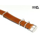 GEO-Straps Nato-Durchzugsband Shell Cordovan Modell Rimini cognac 18 mm