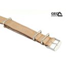 GEO-Straps Nato-Durchzugsband Shell Cordovan Modell Rimini natur 18 mm