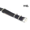 GEO-Straps Nato-Durchzugsband Shell Cordovan Modell Rimini blau 20 mm