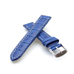 Alligator Uhrenarmband Modell Solothurn königsblau 20 mm