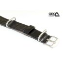 GEO-Straps Nato-Kroko Uhrenarmband Modell Forces schwarz 22 mm Nato Strap