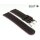 Eulit Bicolor Rindleder Uhrenarmband Modell Olymp schwarz-mocca 20 mm