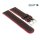 Eulit Bicolor Rindleder Uhrenarmband Modell Olymp schwarz-rot 20 mm
